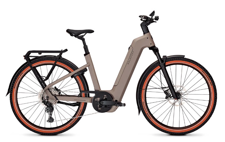Kalkhoff ENTICE 5+ ADVANCED, Wave, Größe S (43cm), moonstonegrey matt, 800WH